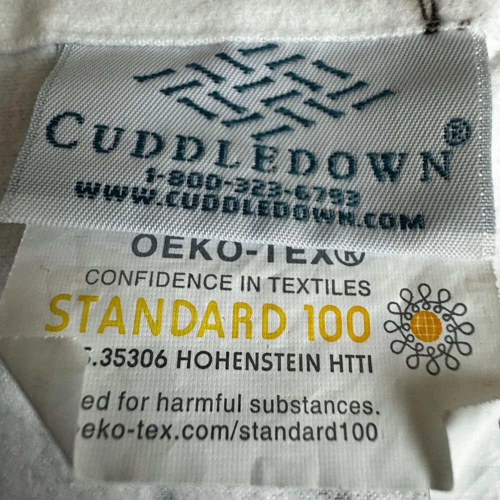Cuddledown 100% Cotton Flannel Full Size Flat/Fitted Sheet Set (No Pillow Cases)